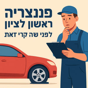 Illustrative image for a support article about 'פנצ'ריה ראשון לציון: לפני שתקנה, קרא זאת' in the רכב field.